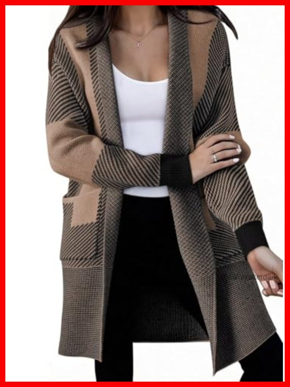 Long Cardigan Sweater Oversized Open Front Fall Work Casual Women